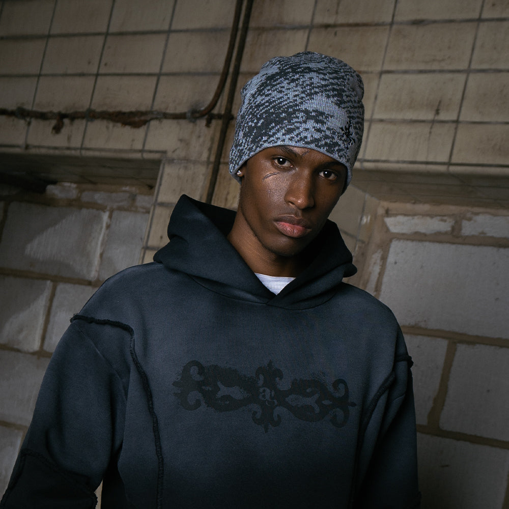 GREY PYTHON BEANIE – Image 2