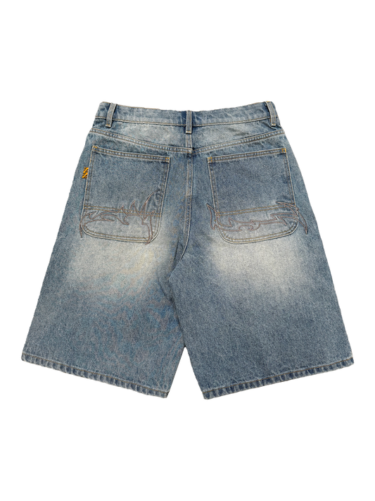 VINTAGE BLUE ORNAMENTS SHORT
