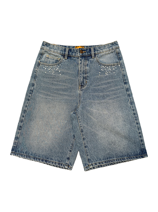 VINTAGE BLUE ORNAMENTS SHORT
