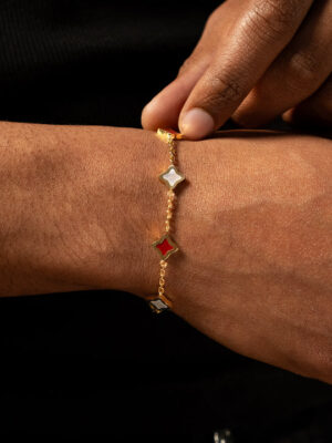Bracelet Flower Câble