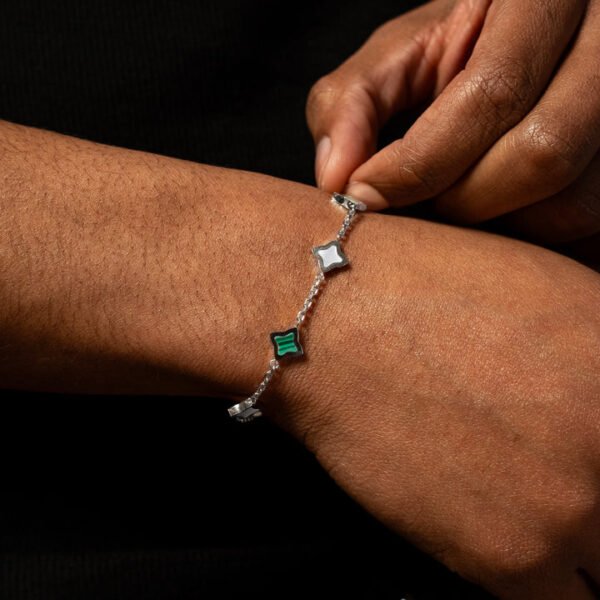 Bracelet Flower Câble