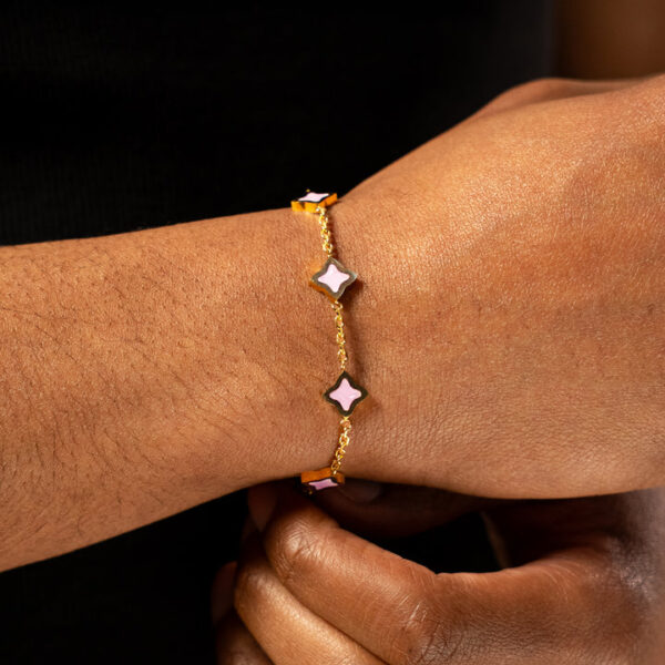 Bracelet Flower Câble