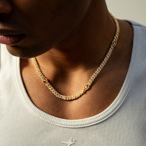 Chaîne Iced Cuban link Signature 5 mm