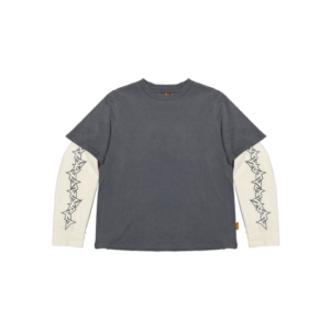 WASHED GREY LAYER TEE