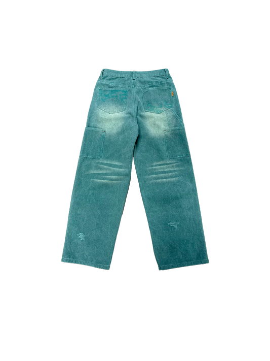VINTAGE GREEN DOUBLE KNEE