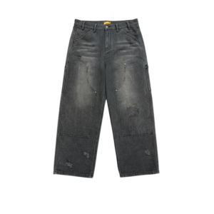 VINTAGE BLACK DOUBLE KNEE