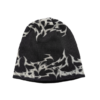 BLACK GREY ORNAMENTS BEANIE