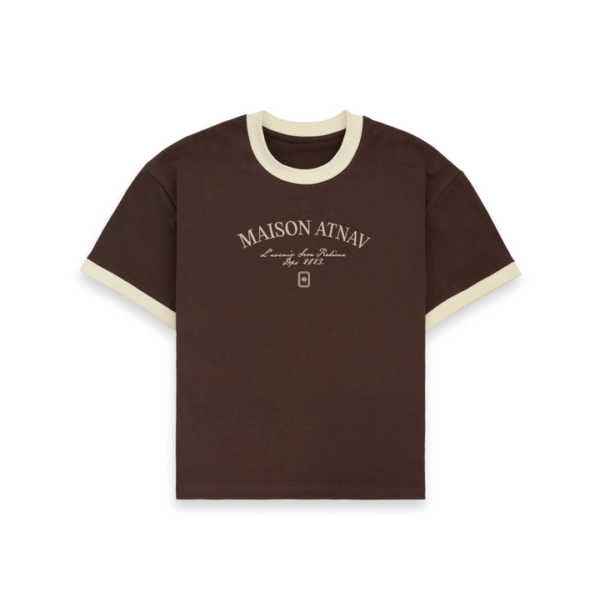 Le tee-shirt M.A marron/écru