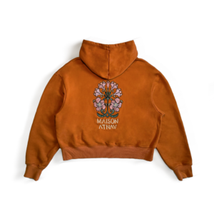 Le sweat à capuche boxy mosaïque