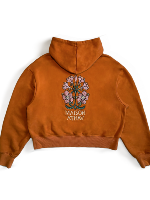 Le sweat à capuche boxy mosaïque