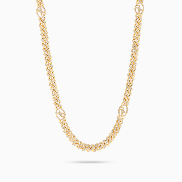 Chaîne Iced Cuban link Signature 5 mm