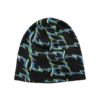 BLACK BLUE ORNAMENTS BEANIE