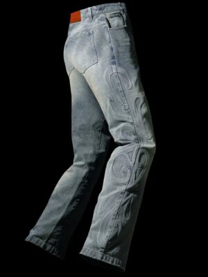 Glacier Embossed Denim Pant