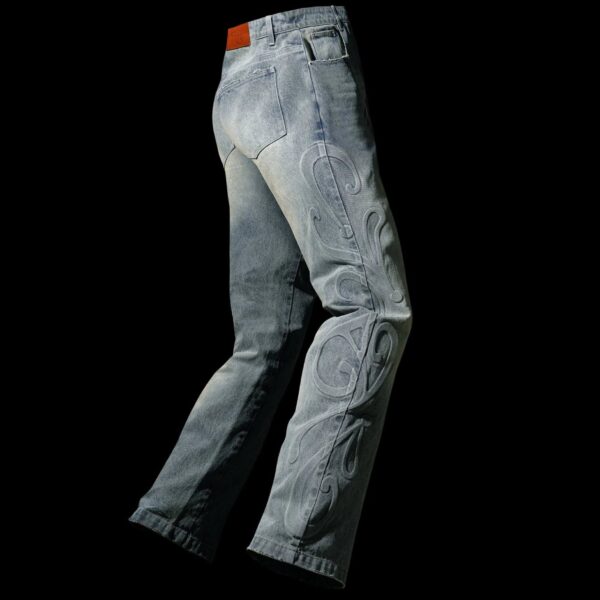 Glacier Embossed Denim Pant