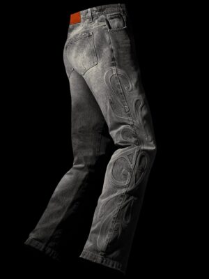 Earth Embossed Denim Pant