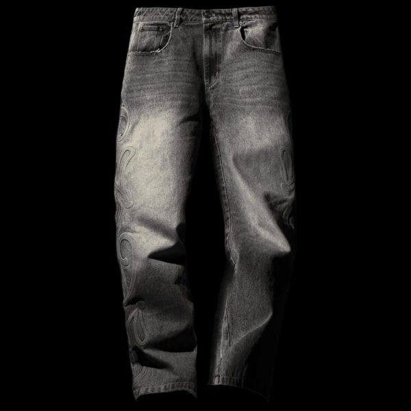 Earth Embossed Denim Pant