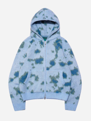 AQUA KNITTED ZIP