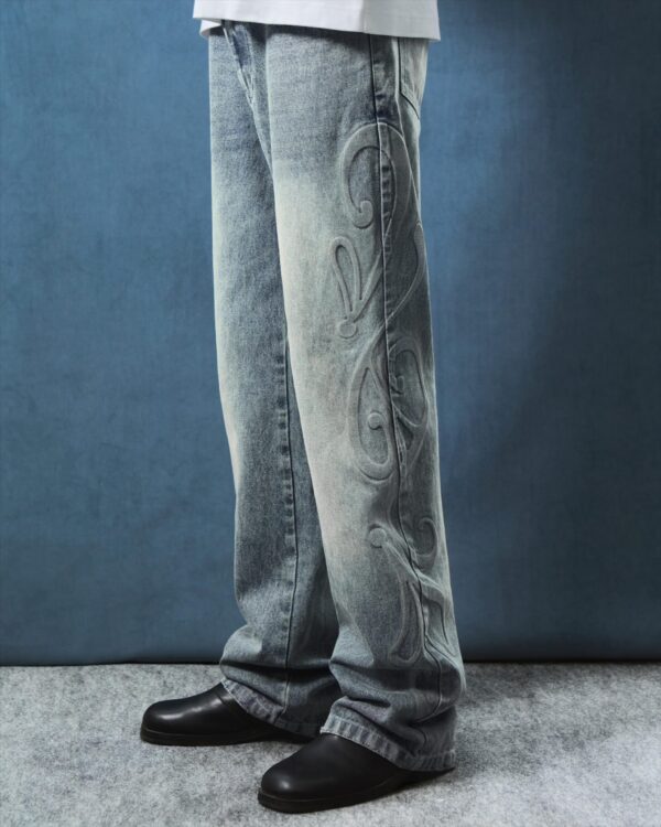 Glacier Embossed Denim Pant