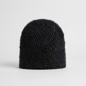Charcoal Mohair Beanie