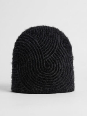 Charcoal Mohair Beanie