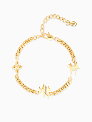 Bracelet MIS cuban - Doré