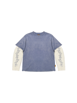 WASHED BLUE LAYER TEE