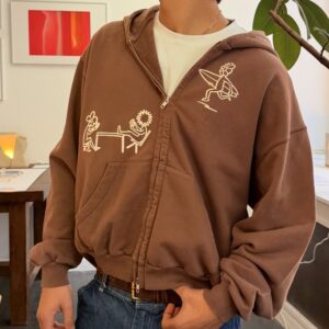 Brown Zip