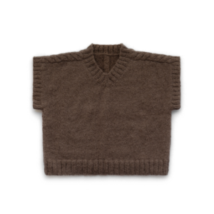 Le gilet sans manches en mohair