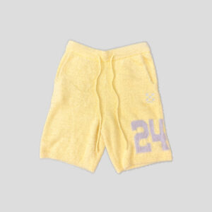 Short Mohair Jaune