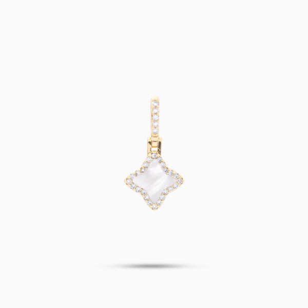 Flower dorée - Motif Blanc