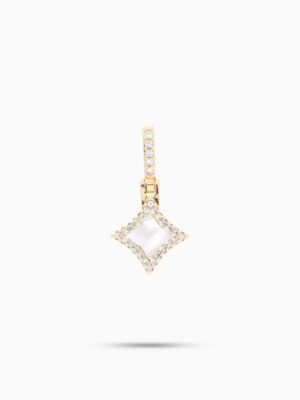 Star dorée - Motif Blanc