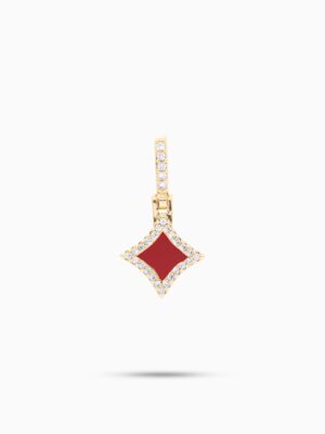 Star dorée - Motif Rouge