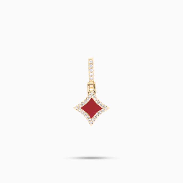 Star dorée - Motif Rouge