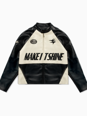 Leather Jacket Double Stars