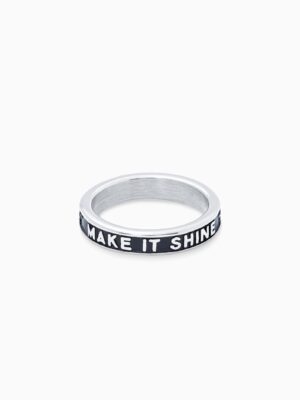 Make it shine ring argentée