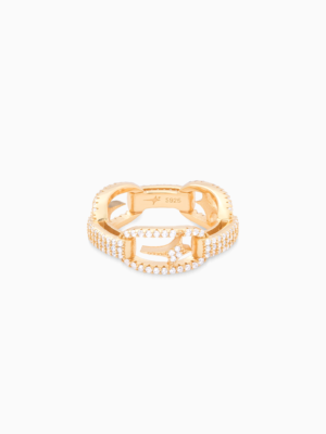 Iced H-ring signature dorée