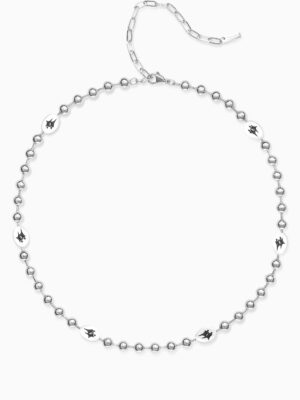 Chaîne Bead link Signature Argentée