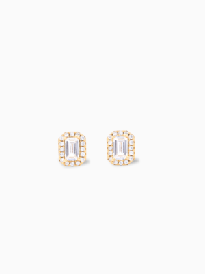Baguette earrings dorées