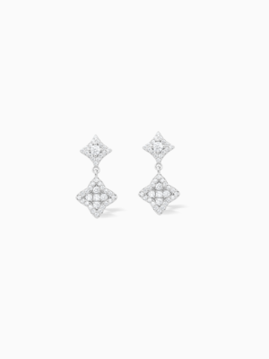 Stars & Flowers earrings argentées