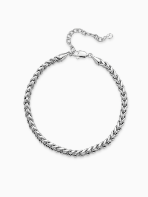 Bracelet Franco 3 mm argenté
