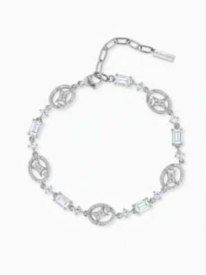 Bracelet Iced signature argenté
