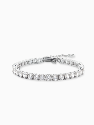 Bracelet Tennis 4 mm argenté