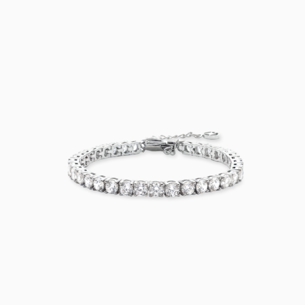 Bracelet Tennis 4 mm argenté