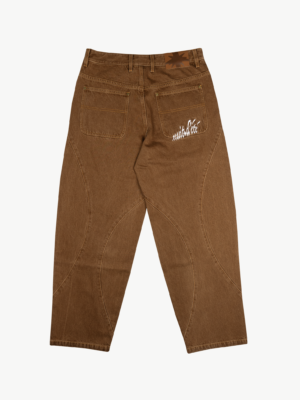 WASHED BROWN DENIM