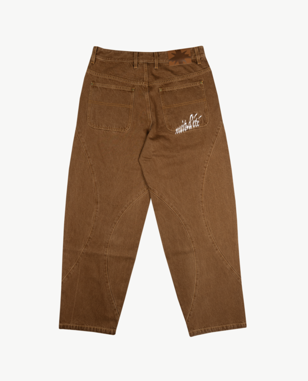 WASHED BROWN DENIM