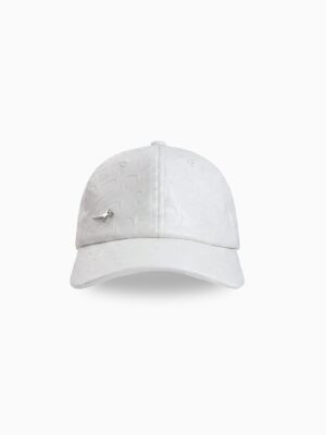 Leather Monogram Cap - Blanc