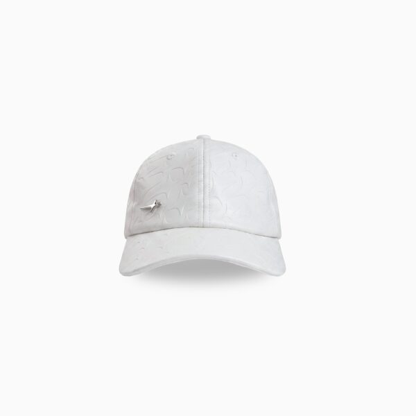 Leather Monogram Cap - Blanc