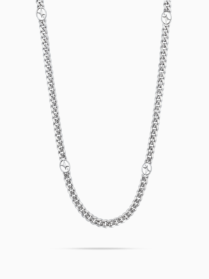 Chaîne Cuban link 4 mm Signature Argentée