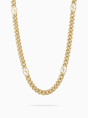Chaîne Cuban link 6 mm Signature Dorée