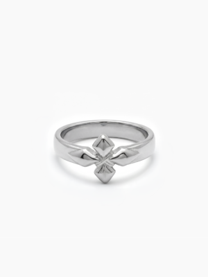 Crossed star ring- Argenté